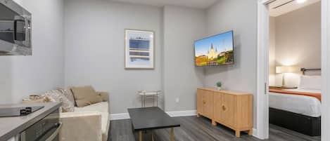 1 bedroom, iron/ironing board, bed sheets