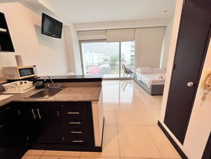 1 غرفة نوم وواي فاي وملاءات أسرّة