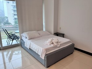 1 غرفة نوم وواي فاي وملاءات أسرّة