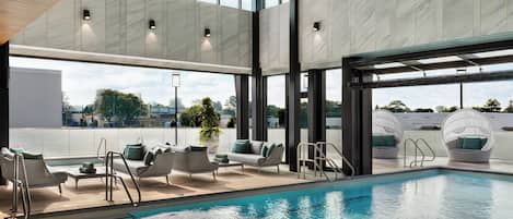 Indoor pool, free cabanas, pool umbrellas