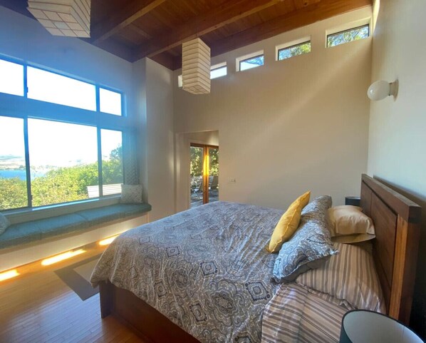 1 bedroom, desk, iron/ironing board, travel cot