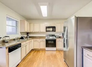 Microwave, oven, stovetop, dishwasher