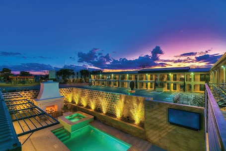 Pool. Modern King Room with Plush Bedding – Perfect for Business or Leisure Stays!