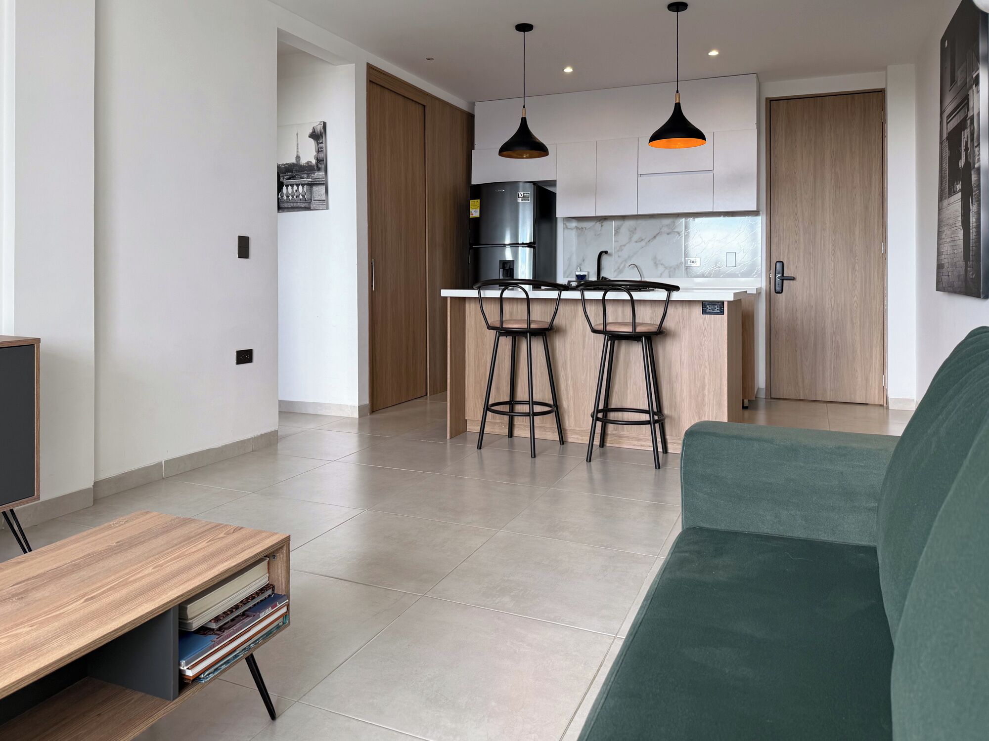 Deluxe Apartment, Balcony, Hill View | Living area | Flat-screen TV