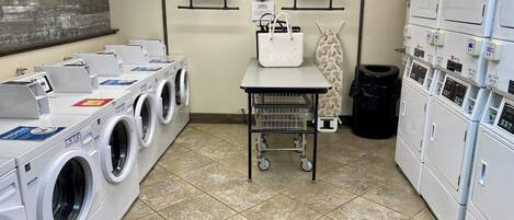 commercial laundry room