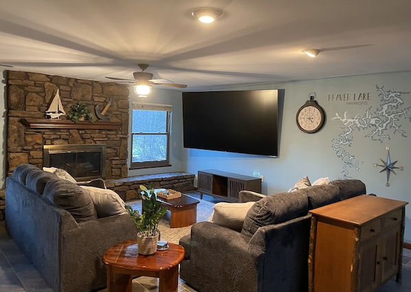 Smart TV, video games, foosball