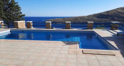 Cycladic House with a Pool. Exceptional views and 2min walk from the beach.