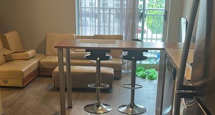 One bedroom in this luxury condo