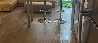 One bedroom in this luxury condo