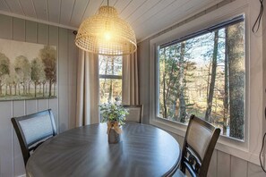 Dining - Riverside Retreat- A small cabin for big memories! (Webster)