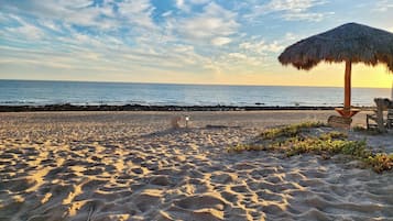 Na praia
