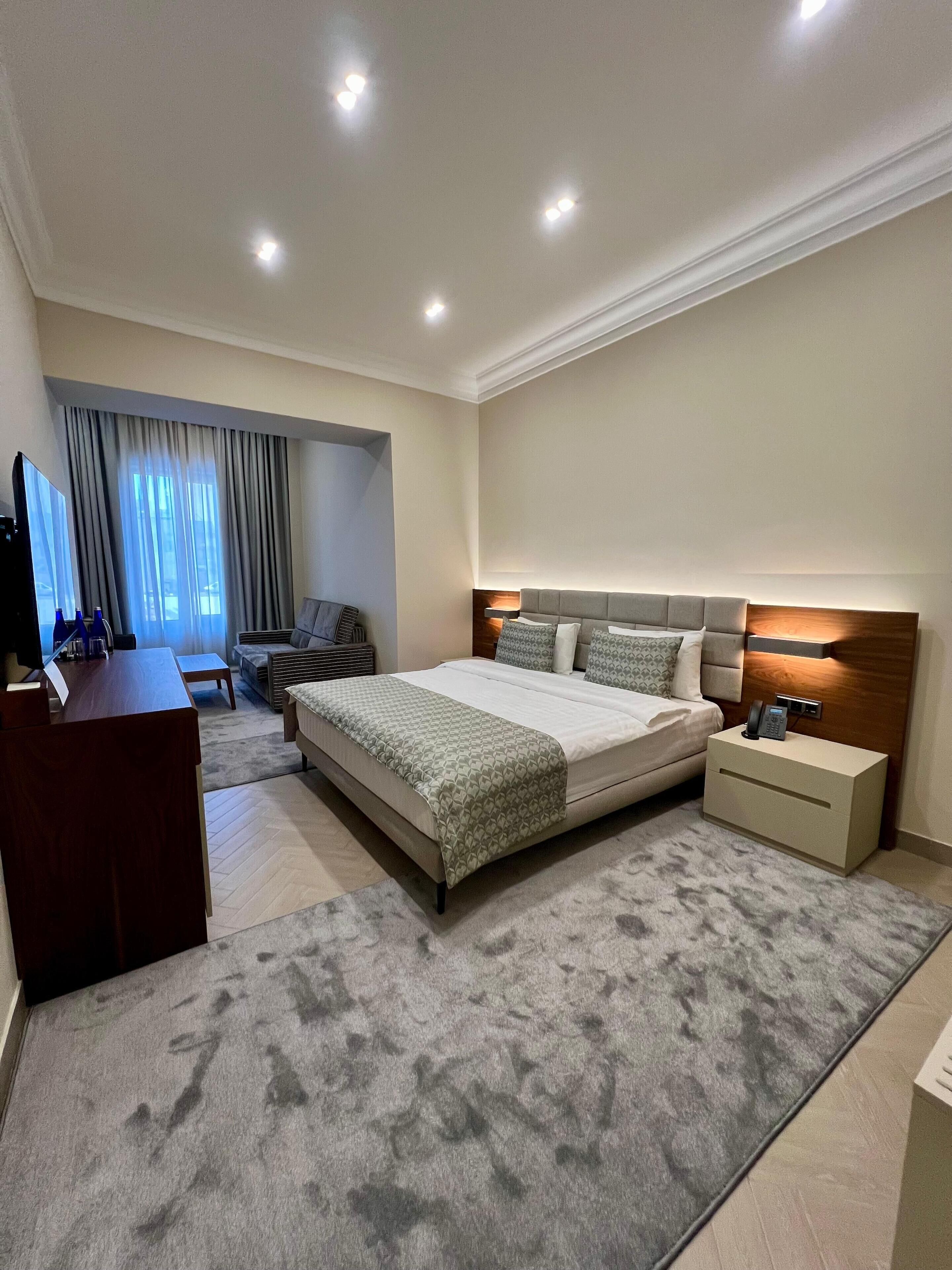 Superior-dobbeltværelse | Premium-sengetøj, senge med madrasser af memory foam