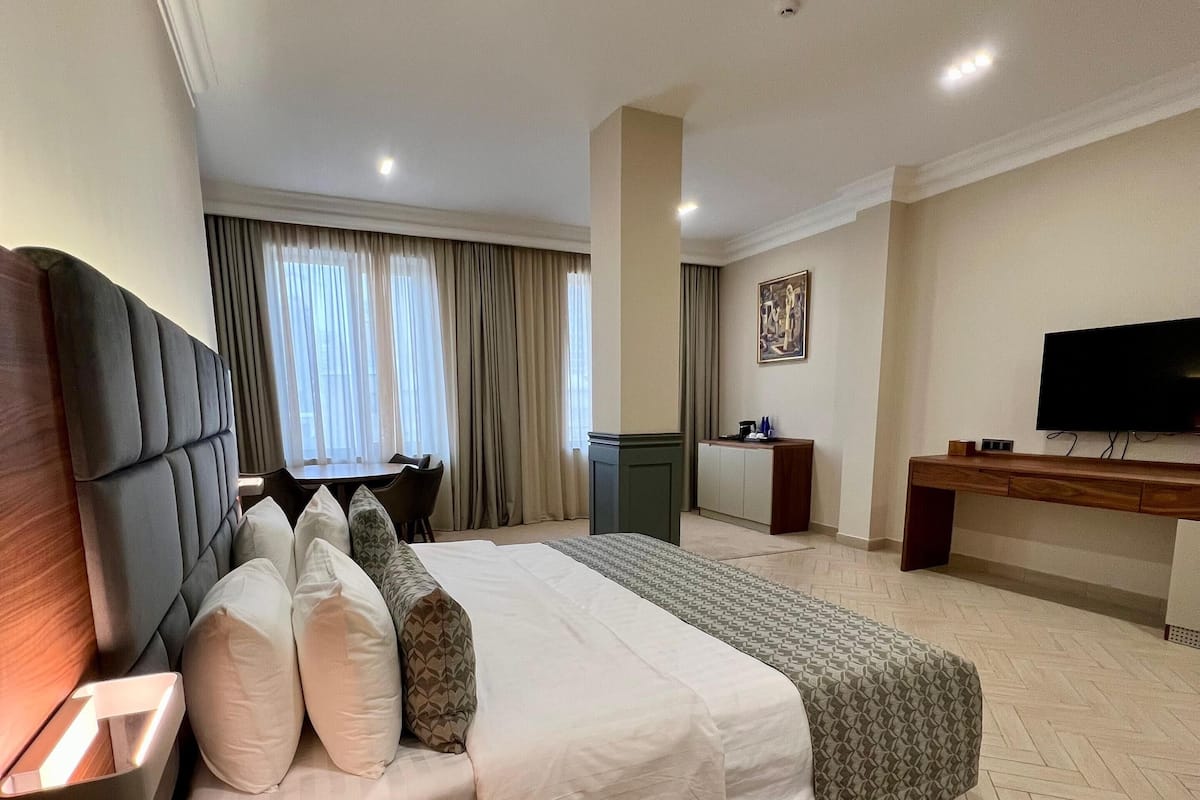 Luksus-dobbeltværelse | Premium-sengetøj, senge med madrasser af memory foam