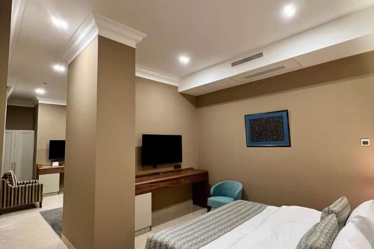 1 slaapkamer, luxe beddengoed, bedden met traagschuimmatras