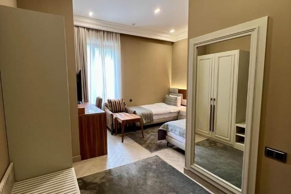1 slaapkamer, luxe beddengoed, bedden met traagschuimmatras