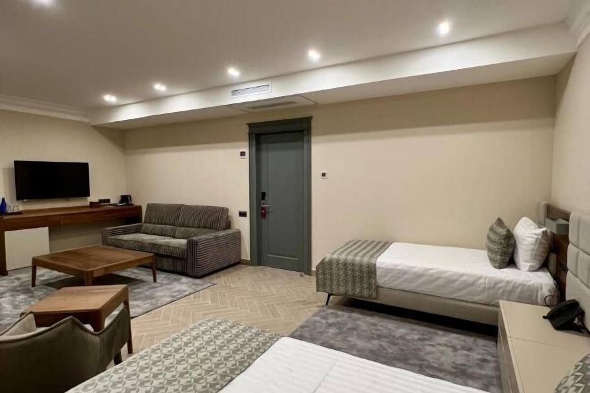 1 slaapkamer, luxe beddengoed, bedden met traagschuimmatras