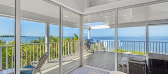 Stunning waterfront retreat w/ panoramic view, spectacular sunsets & Heated pool