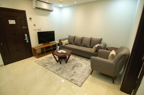 Comfort Apartment, 2 Bedrooms | Living area | Flat-screen TV - Maqam mostaqbal for serviced apartments (Ha'il)