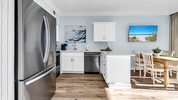 公寓客房, 多張床 (Gulf Place Cabanas 210- Gulf View) | 私人廚房 | 烤箱、烤麵包機