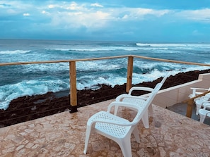 Vue sur la plage ou l’océan