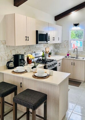 Réfrigérateur, micro-ondes, four, cafetière/bouilloire