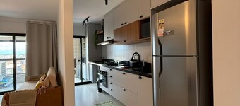 Brand new apartment right on the sand with sea view.
