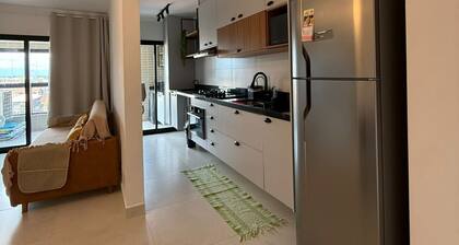 Brand new apartment right on the sand with sea view.