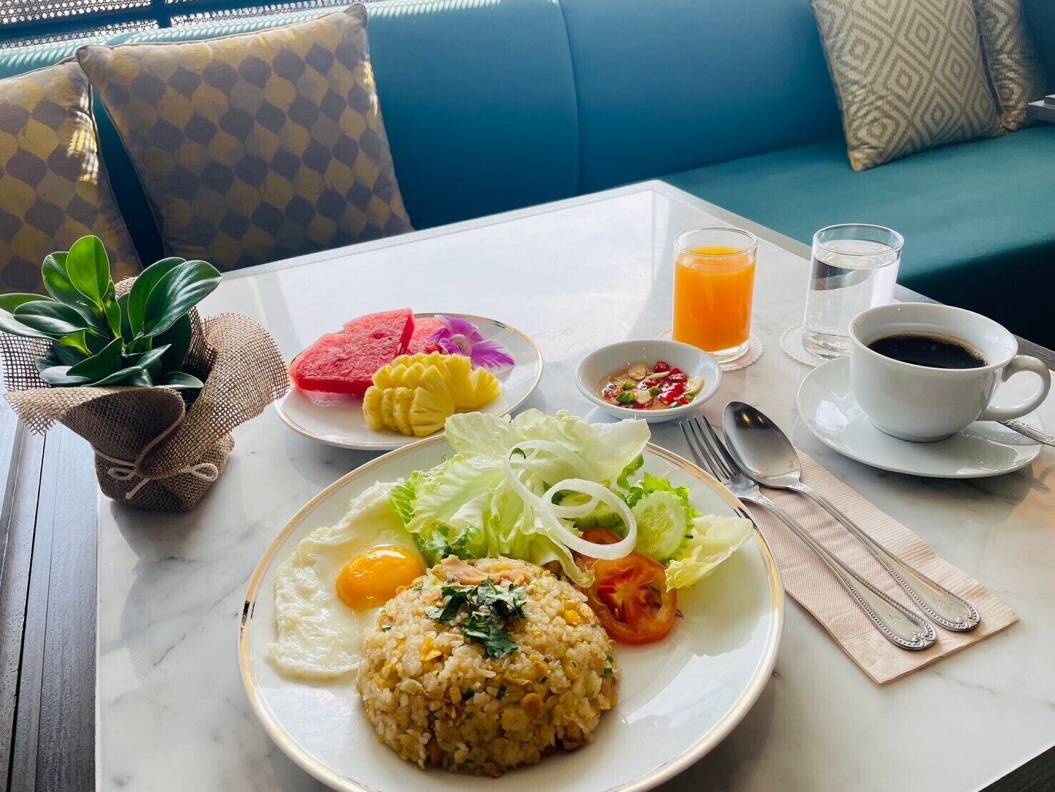 Repas de petit déjeuner