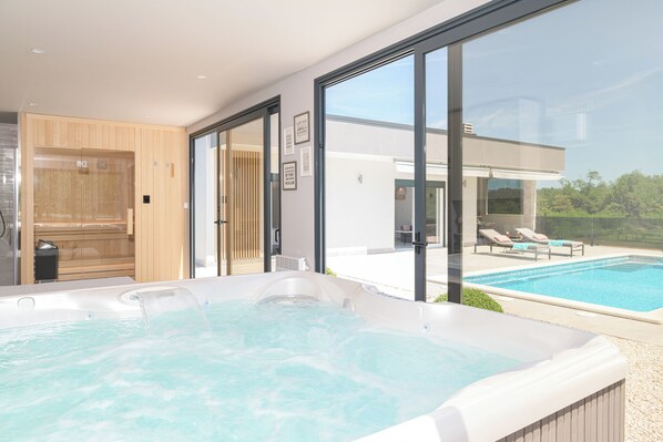 Una piscina riscaldata