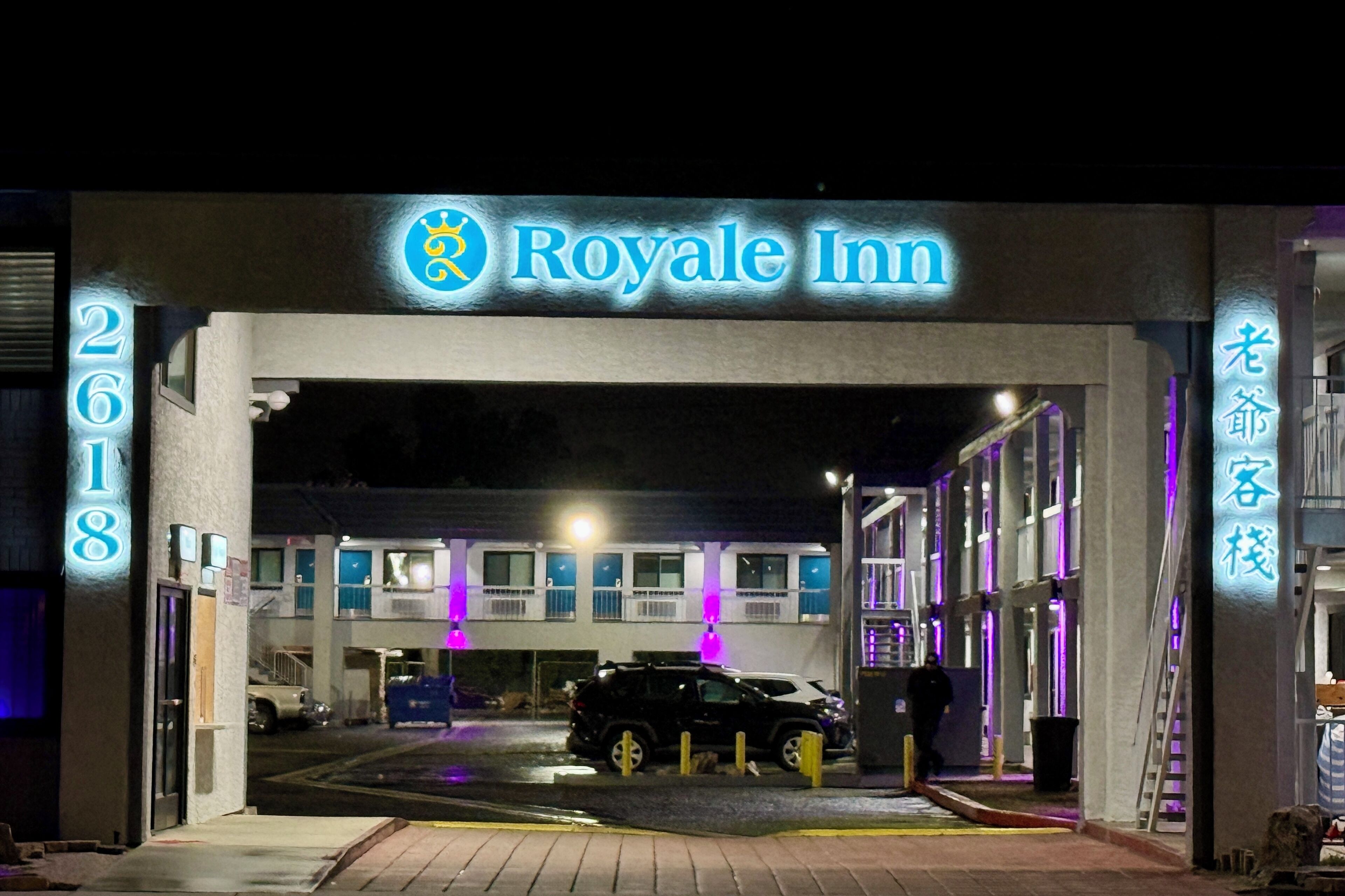 Front of property - evening/night