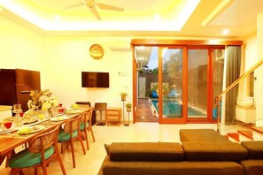 Luxury Villa, Ocean View | Living area | Flat-screen TV - Luxury Villa Noam 2BR Nusa Dua (Nusa Dua)