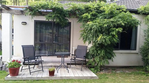 Larchmont Heights, slightly out of town, peaceful, beautiful mountain views.