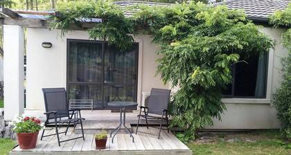 Larchmont Heights, slightly out of town, peaceful, beautiful mountain views.