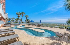 Pool - Oceanfront- 2BR  2BA  beautiful condo in the heart of Myrtle Beach (Myrtle Beach)
