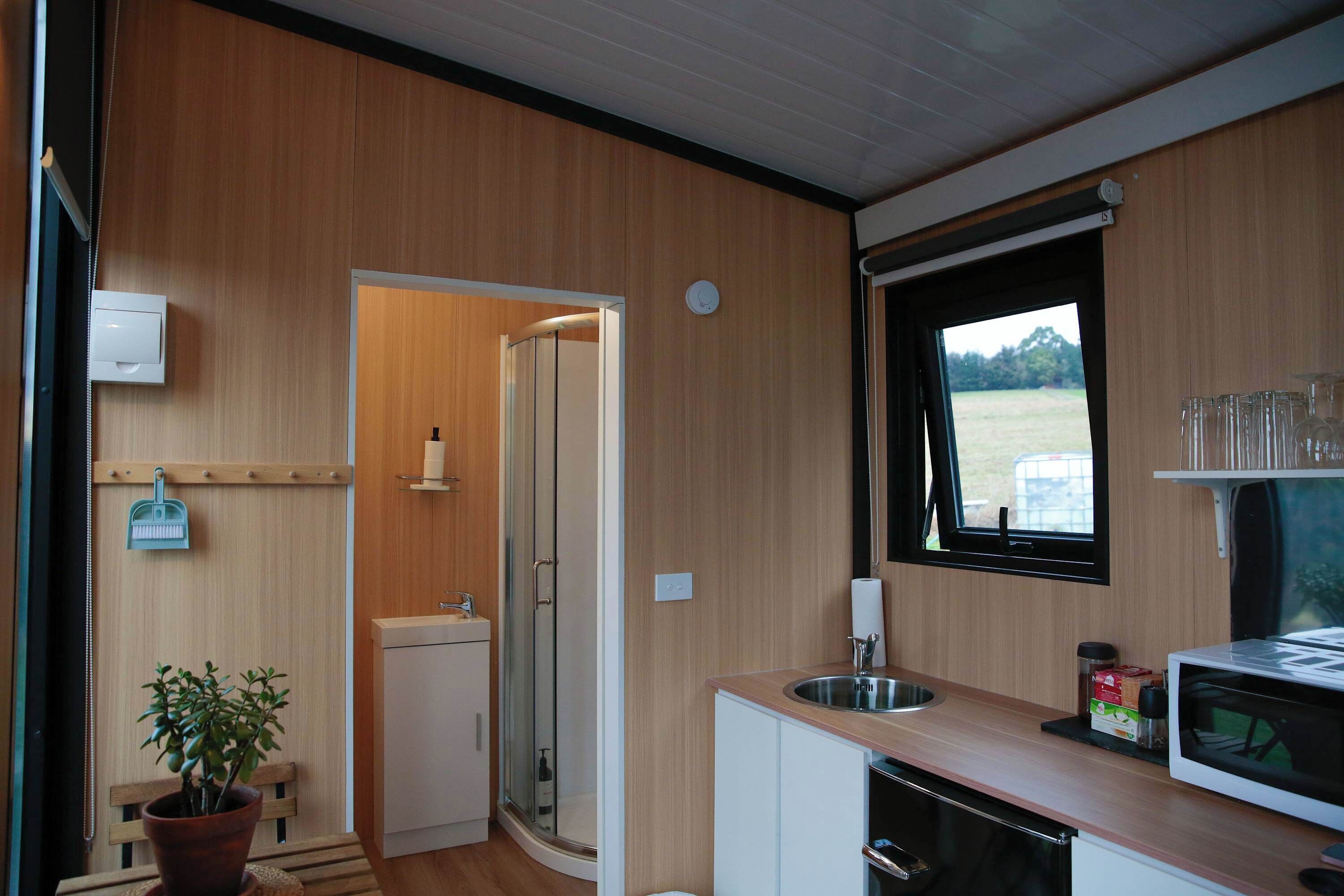 Fridge, microwave, stovetop, toaster