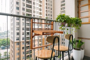 Studio, 1 Double Bed, Balcony, City View | Terrace/patio - HKG-Vinhomes D'Capitale Relaxation Place (Hanoi)