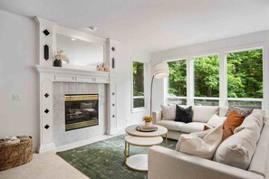 Unclassified image, 3 of 49, button - Magnificent Bull Mountain Retreat on Greenspace, Pet Friendly, Huge Deck, Game Room, in Cul-de-Sac (Tigard)