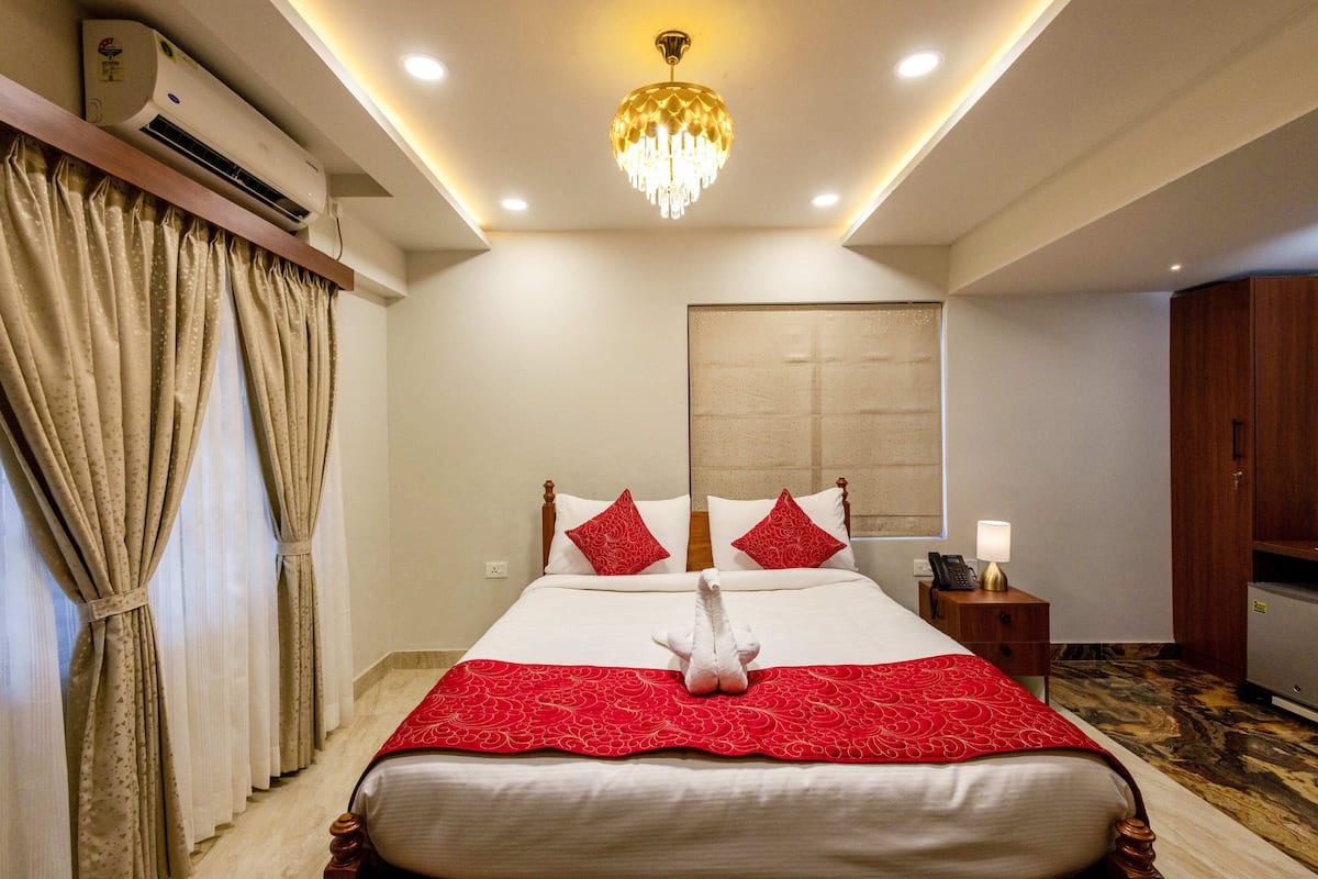 Rom – deluxe | Blendingsgardiner, lydisolert, strykejern/-brett og wi-fi (inkludert)