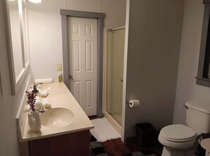 Towels, soap, toilet paper