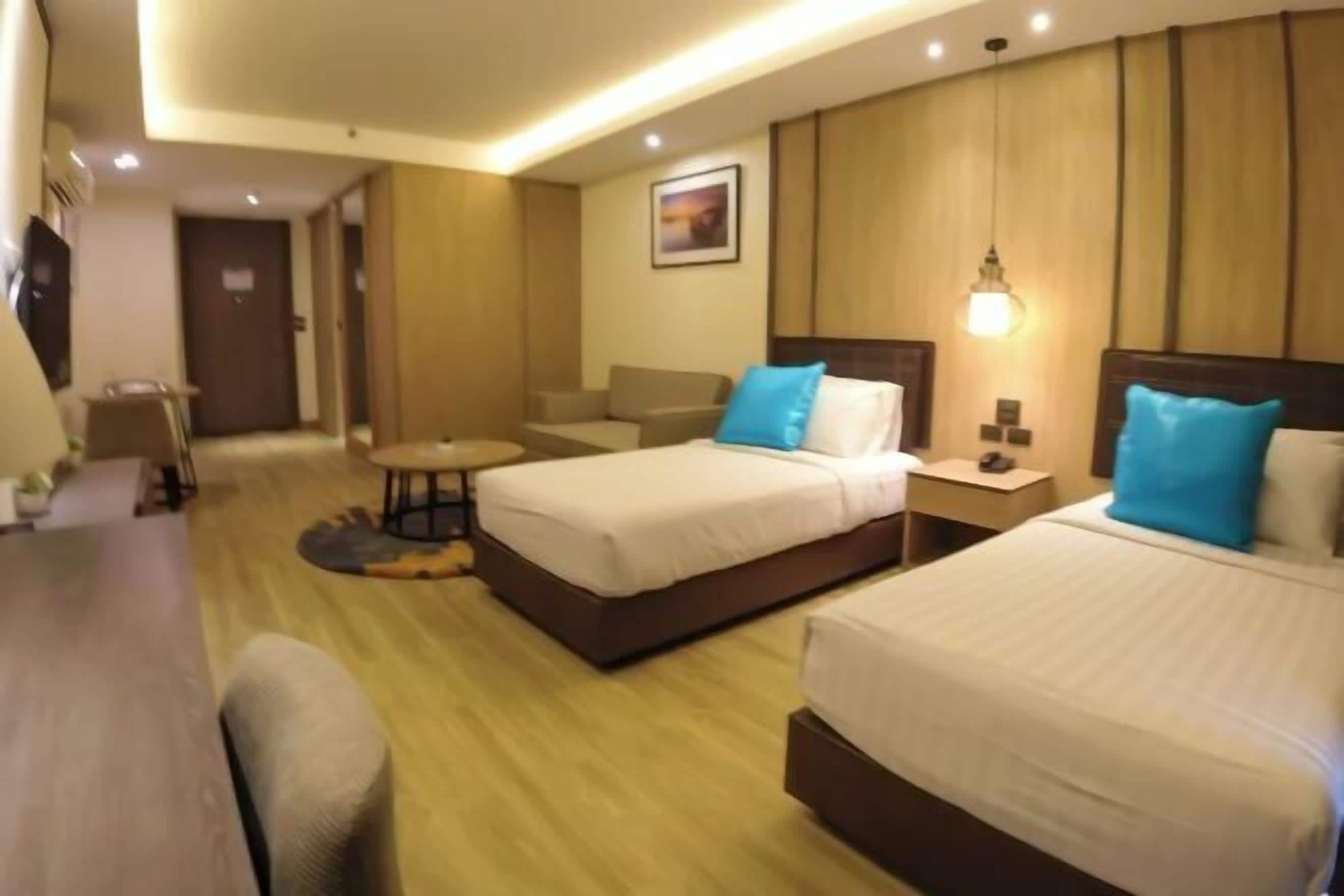 In-room safe, desk, laptop workspace, blackout curtains