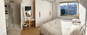 2 chambres, fer et planche à repasser, Wi-Fi, draps fournis