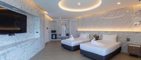1 bedroom, free minibar items, free WiFi, bed sheets