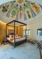 Family Double Room, City View | In-room safe, desk, laptop workspace, iron/ironing board