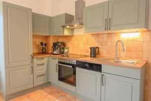 Fridge, oven, stovetop, dishwasher