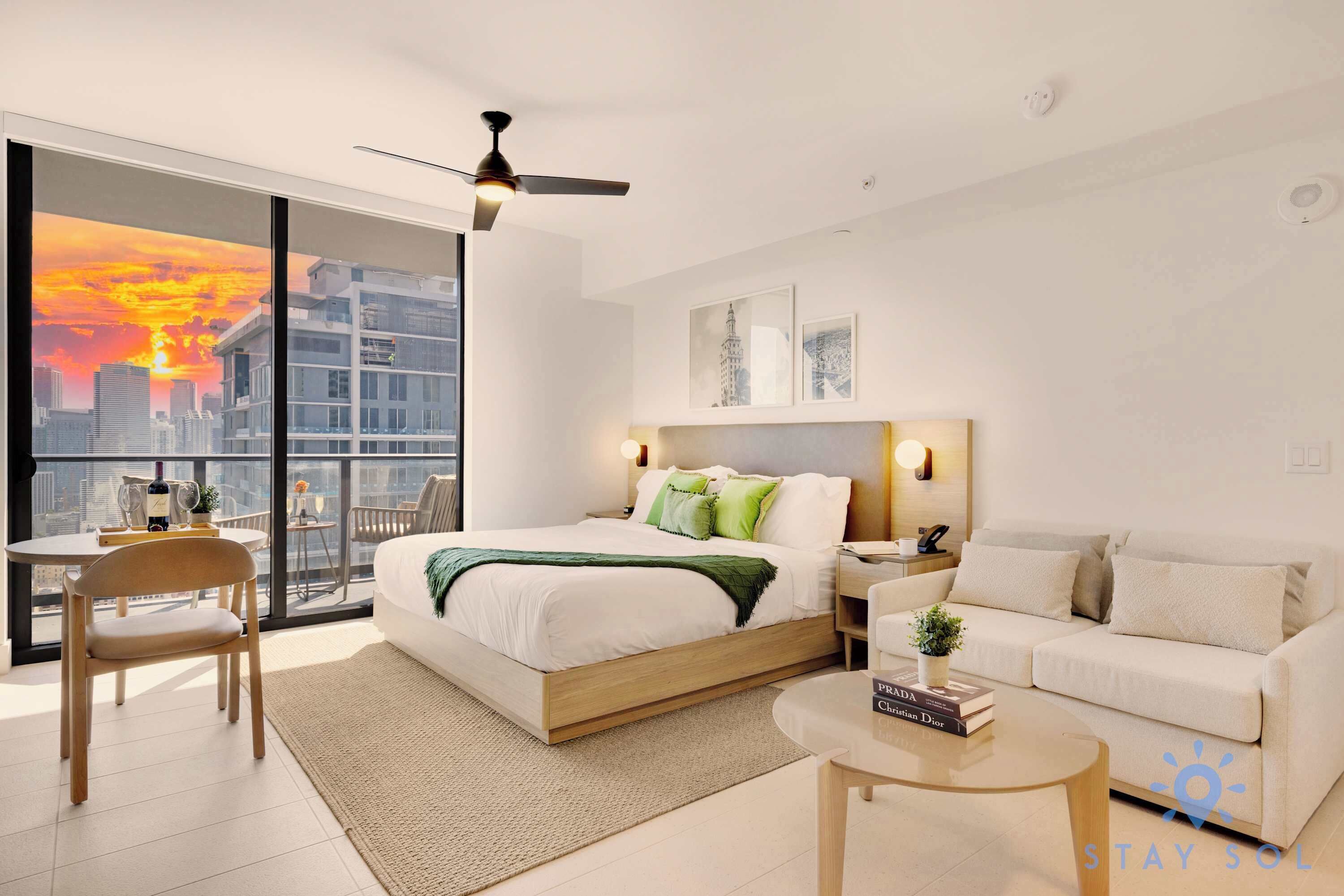 Iron/ironing board, travel crib, WiFi, bed sheets