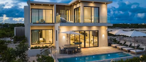 A heated pool