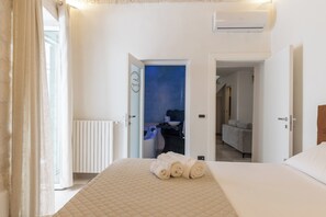 2 Schlafzimmer, Reisekinderbett, kostenloses WLAN, Bettwäsche