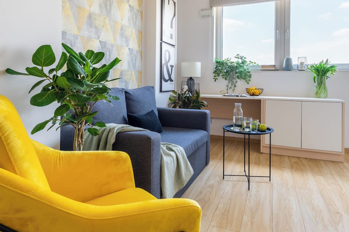 1 slaapkamer, een bureau, gratis wifi, beddengoed