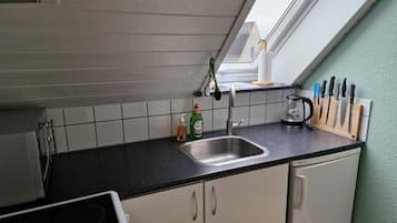 Microondas, horno, placa de cocina