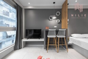 Standard Studio | Living area | Flat-screen TV - Bonsai Studios & Apartments, Nilie Hospitality MGMT (Thessaloniki)